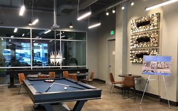 Billards table in clubhouse